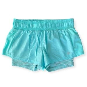 NWOT Workout Running Shorts Green Blue size S